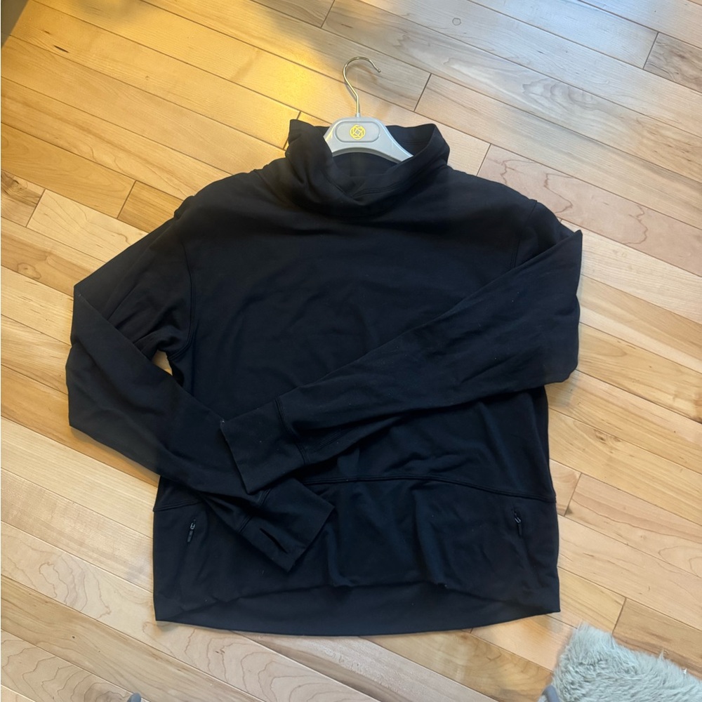 Black Lululemon Warm Up Top